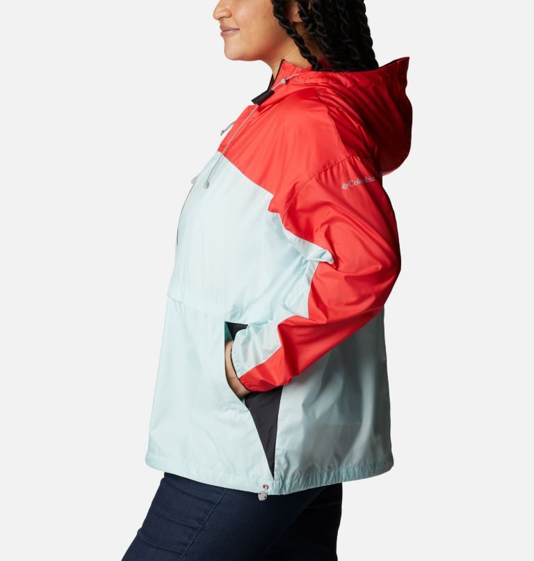 Jacheta Columbia Alpine Chill Windbreaker Dama Rosii Verde Menta | Plus Size XW1S8Q790